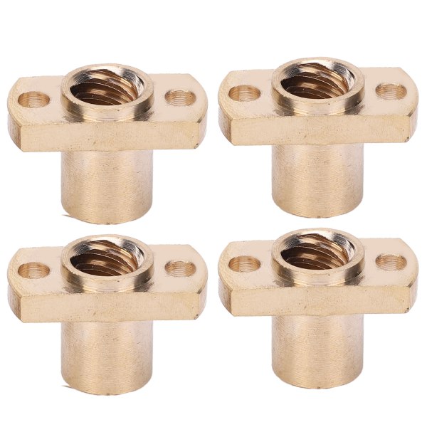 4st Trapetsmutter T8 Mässing H Fläns Hårdvara Fästelement 3D-skrivare Tillbehör 8mm