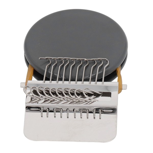 Mini Knitting Machine 10 Nål Enkel Manövrering Mini Loom Machine Handstickning Maskin för Hemreparation Grå