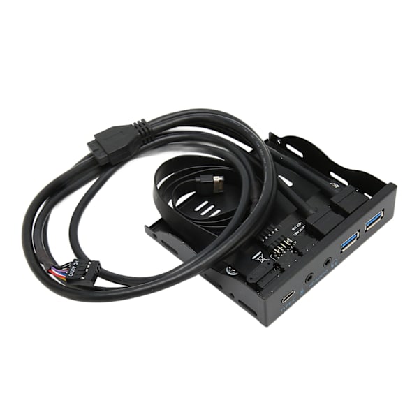 Frontpanel USB 3.2 Hub 10 Gbps Plug and Play Iron Shell Floppy Disk Reader til Win til Linux
