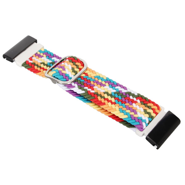 Nylonklokkerem, elastisk, pustende, vevd justerbar 26 mm spenneklokkerem for Vertix 2 Fargerik