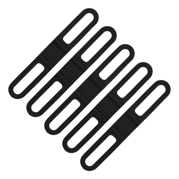 5 stk/sæt Multipurpose Cykel Cykel Cykel Silikone Fast rem Bandage Lommelygte monteringsholder