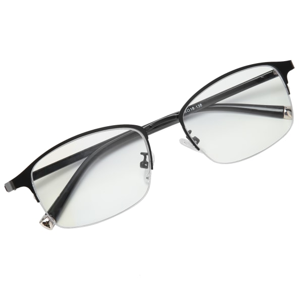 Anti-blåt lys Lens Zoom Presbyopiske briller Læsebriller Unisex ældre briller+250