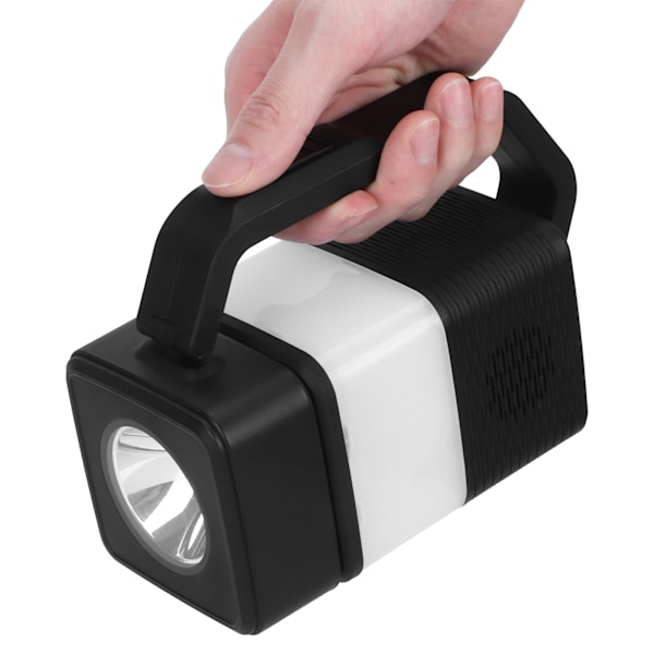 Bärbar Bluetooth-högtalare Skrivbordslampa Flerfunktionell Nattlampa Bordslampa för Utomhus Svart