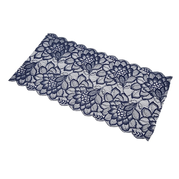 Spetsband 10 meter 23 cm bredd dekorativ elegant spetskant för presentförpackning brudkläder broderidekoration kunglig blå