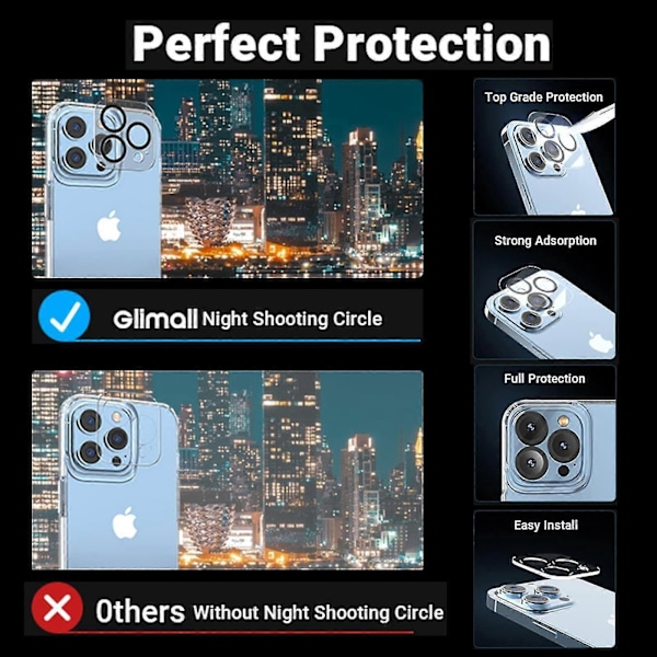 Gennemsigtigt cover til iPhone 15 Pro Max/15 Plus/15 Pro/15 med 2*skærmbeskyttere+2*kamerabeskyttere fuld dækning til iPhone 15-serien iPhone 15 Plus