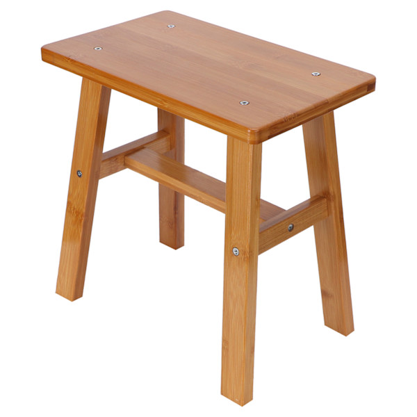 Multipurpose Small Bamboo Pall Låg Pall Barn Bänk för Hem Vardagsrum Tillbehör M Rektangel