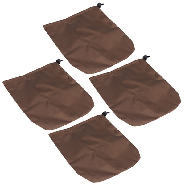4PCS Bilbackspegelskydd 190T Polyester Taffeta Kran Frostskydd Brun