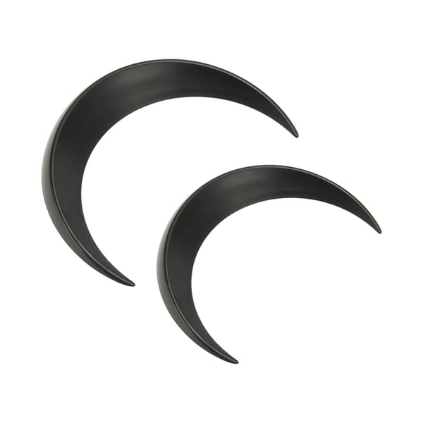2 stk. Måne Hårgaffel ABS Dekorativ Bærbar Måne Hårnål Hårpind til Daglig Shopping Cosplays Sort