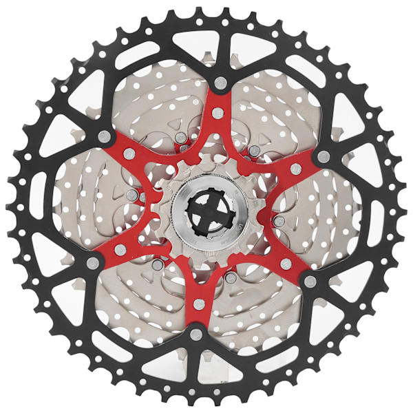 VG Sports 9-växlad 11-46T delad struktur mountainbikekassett lättmetall svänghjul