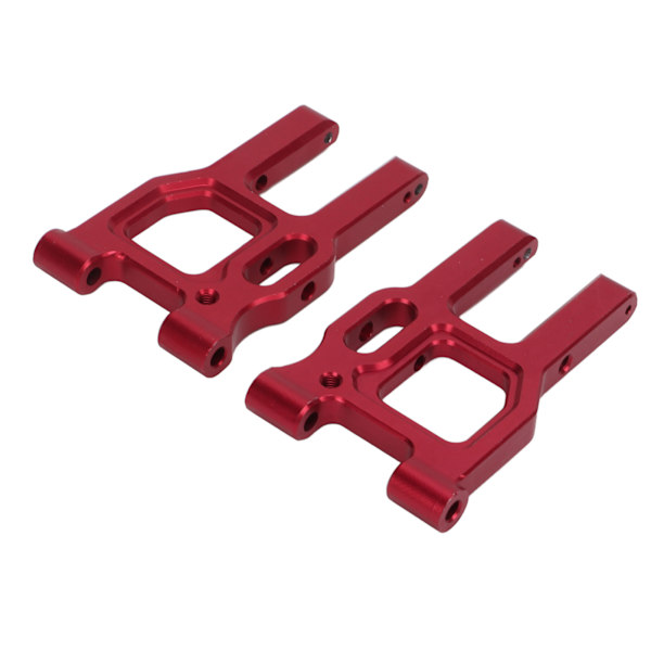 2 stk. forreste svingarme i aluminiumlegering til fjernstyrede biler, tilbehør til LC Racing PTG‑2 1/10 RC-bil, rød