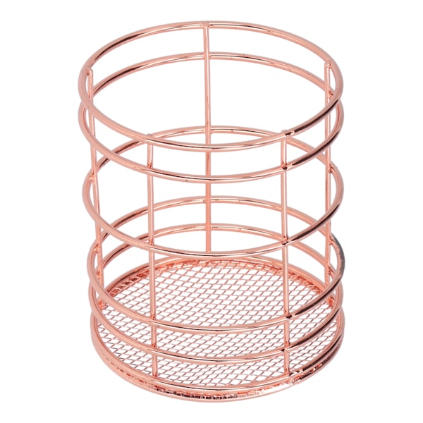 Rundt hult spisepindsbur Multifunktionel desktoppenholder til hjemmekøkkenRose Gold (J13454CP)