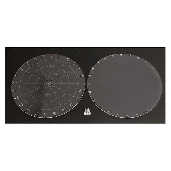 9,1 tums diameter cirkel akryl stämplingsblock, stämplingsverktyg
