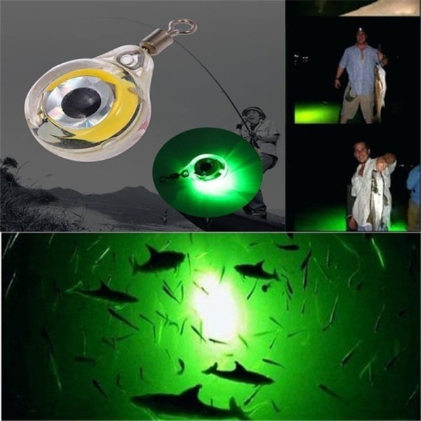 Lysende Fiskelys Nat Fluorescerende I Mørket LED Undervandslys Lure Fish Bait