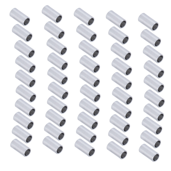 Alumiininen pyöreä välike Kierteittämätön välike alumiiniseos litteä tiiviste OD 4 mm pituus 10 mm