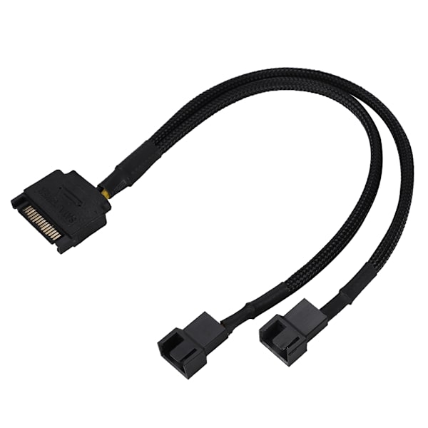 SATA 15Pin - 2*4Pin jäähdytystuulettimen power 2-tie muunnin 22AWG-kaapeli