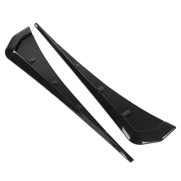 2 stk. Bil Mudguard Side Wing Air Vent Cover Trim Sort Eksteriørtilbehør Universal til bil