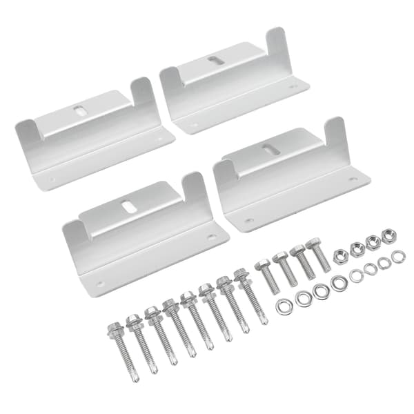 4 stk Solcellepanel Monteringssett Z-brakett for RV Yacht Flat Tak