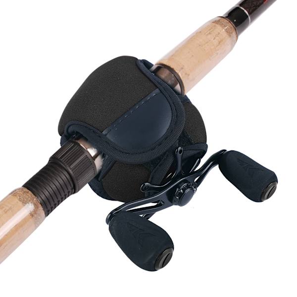 Vedenpitävä hengittävä Baitcasting kalastuskelalaukku kalapyörän suoja (musta)
