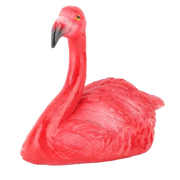 Flamingo Dekorationer Flytande Flamingo Prydnader för Fiskdamm Fisk Tank Bakgård Uteplats Gräsmatta Liten Röd Huvud Upp Flamingo