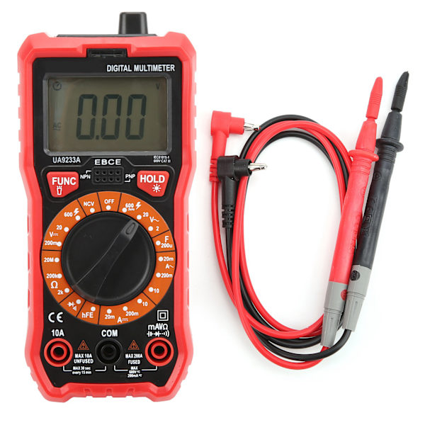 Digitalt multimeter UA9233A bærbar strømspændingskapacitetstester til elektrikere