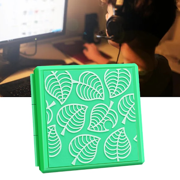 Spelkassetthållare 24 platser Anti Impact Silikon Plast Hög säkerhet Spelkort Hållare för Switch Lagring Resor