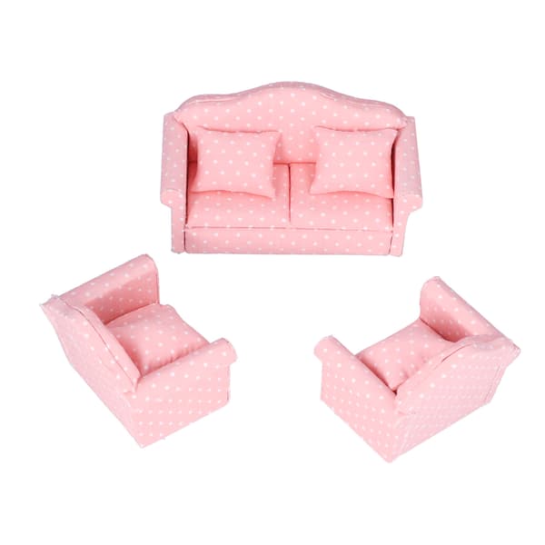 1:12 Miniature Dukkehus Sofa DIY Mini Dukkehus Sofa Møbler Legetøj Tilbehør