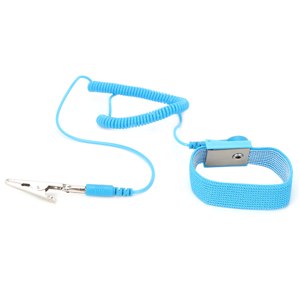 Antistatisk ESD håndledsrem Blå Sikker statisk frigørelse Antistatisk armbånd med ledning
