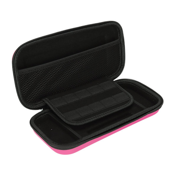 Bæreoppbevaringsveske Krasjbestandig Stor plass Ripebestandig Bæreoppbevaringsveske for Switch Host Portable Pink