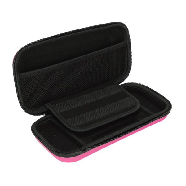 Bärförvaringsväska Krocksäker Stort utrymme Reptålig Case för Switch Host Portable Pink