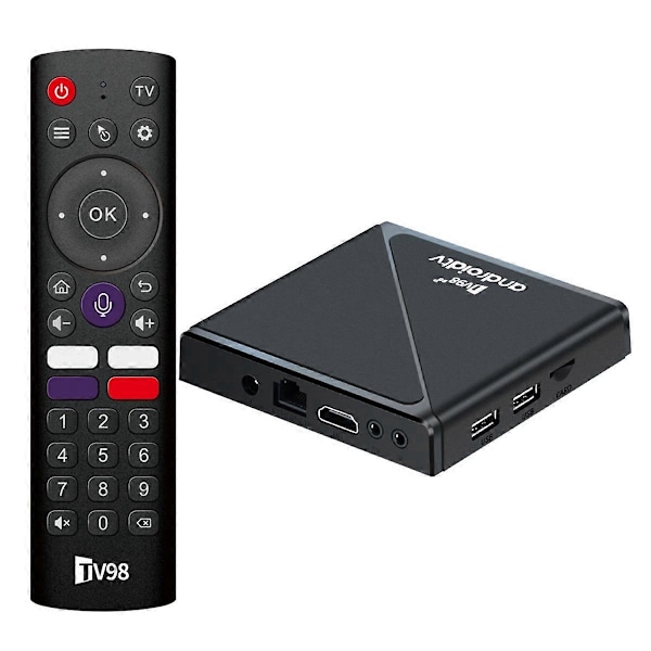 TV98 PRO Android14 TV-box Allwinner H313 1G+8G TV-box Spelare EU-kontakt