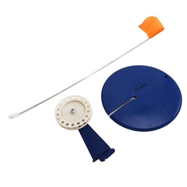 Isfiskeri Tip Up Flag Kit Bærbar Vinterfiskeri Stang Indikator Flag Flydende Base Grej