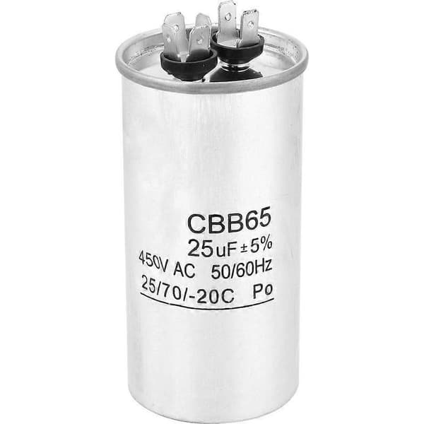CBB65 25 µF 450 V kondensator med aluminiumhölje, explosionssäker, för luftkonditioneringsmotor