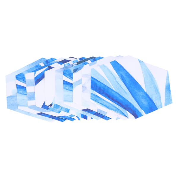 3D-simulerings Hexagonal Kakeldekal PVC Självhäftande Halkfri Golvdekal för Hemmet