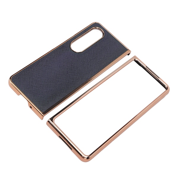 Phone case Nano elektropläterad kohud Cross Grain cover till Samsung Galaxy Z Fold 4 Blue
