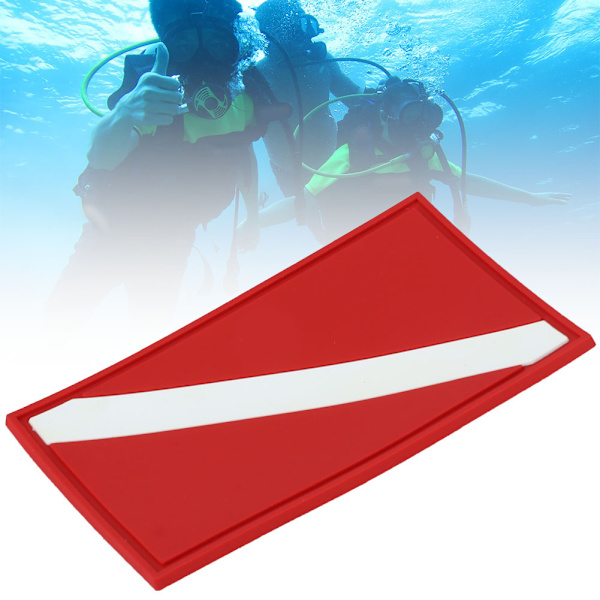 Utomhus PVC Scuba Diving Flagga Patch Dykare Down Backpack Badge Ersättningstillbehör