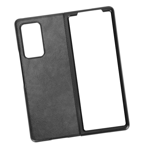 Mobilt läderfodral för Samsung Galaxy Z Fold 2 skyddande fodral AntiFall-fodral (svart)