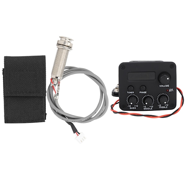 Gitarforforsterker 3-segmenters pickup equalizer LCD-skjerm musikkinstrument tilbehør