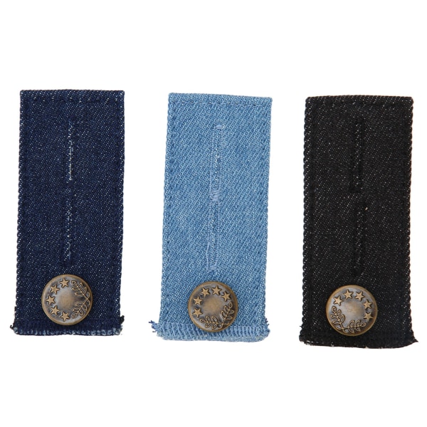 3 stk bukser midjeforlengere metallknapp bomull Enkel å bruke Slitesterk midjeforlengerknapp for bukseklær