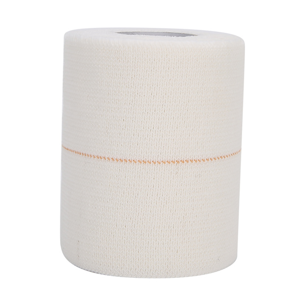 Bærbar bomuld Sportsforstuvning Fiksering Bandage Ledbånd Beskyttende Bandage Hvid7,5 cm x 4,5 m