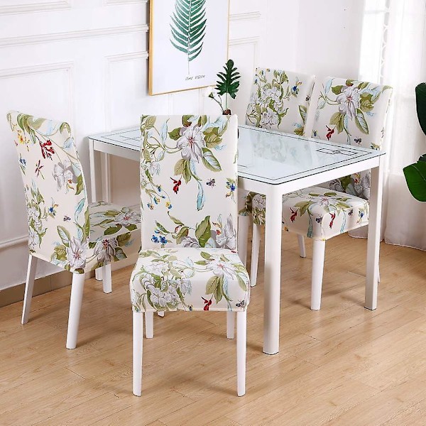 Universal ruokapöydän tuolin cover set 4 kpl - irrotettavat, pestävät, kestävät päälliset häihin, hotelliin, ravintolaan