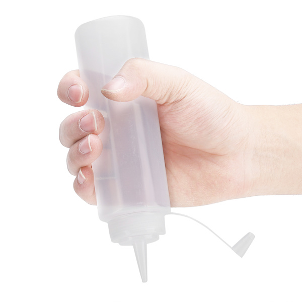 240 ml 10 stk. / sæt plastikkrydderidispenser til sauce, olie, fløde, eddike (hvid)
