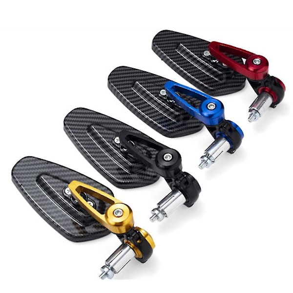 7/8\" 22mm Motorcykelbackspegel för Kawasaki Z125 Pro Z650 Z750 Z800 Z900 Z1000 Er6n - Svart Klar Lins