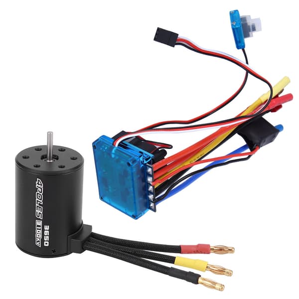 3650 Motor 3100KV Brushless ESC RC Tilbehør Reservedel til 1/10 RC Bilmodel (80A)
