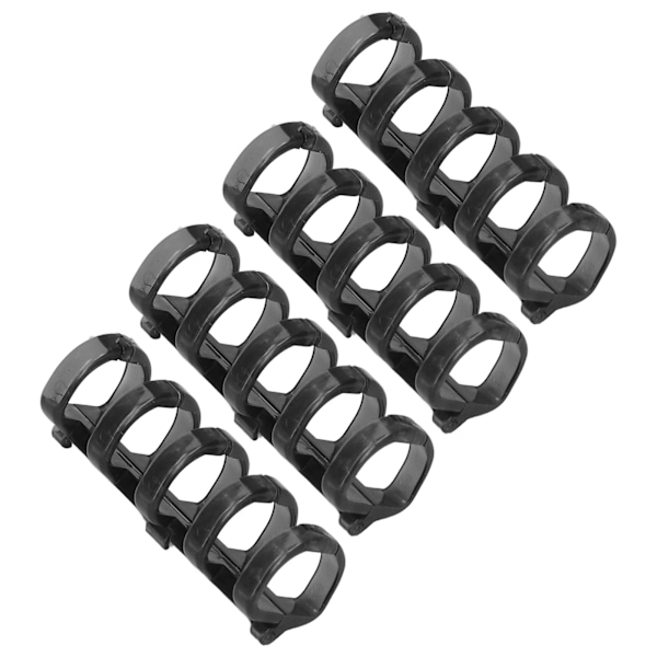 Bindende ringe holder 60 ark papir 11mm bindende tykkelse fri skrivning nem brug kontorartikler gennemsigtig sort