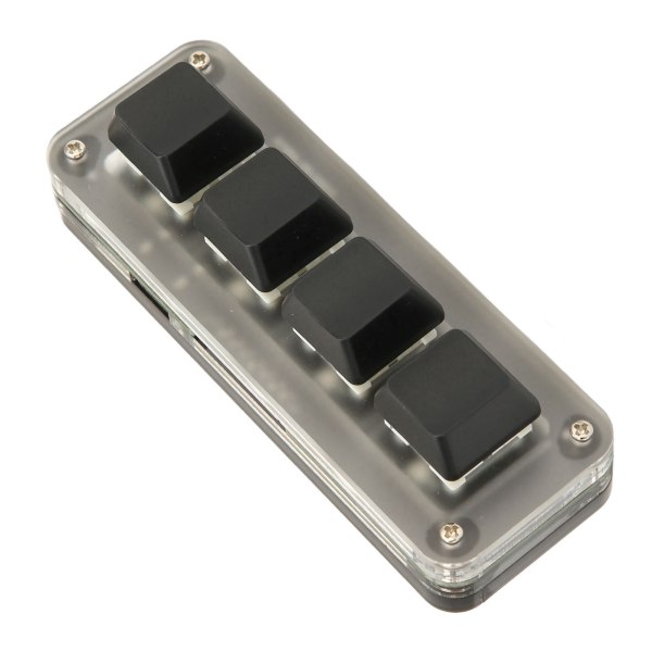 Programmerbart tastatur USB 4 nøkler Mini bærbart mekanisk tastatur HID DIY programmerbart tastatur RGB OSU spilltastatur