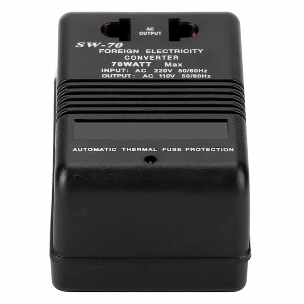 220V til 110V spenningsomformer 70W Steps Down Power Transformer for elektrisk tannbørste barberhøvel CN220V
