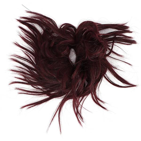 Rotete bolle-hårpynt kvinner Fasjonable updo hestehale syntetisk hårpynt for dating dansefest (Q17Wine#)