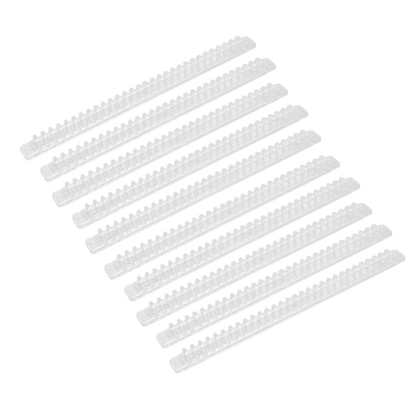 10 st spiralbindningsfjädrar 100 ark kapacitet ryggkam 30 hål transparent set kit