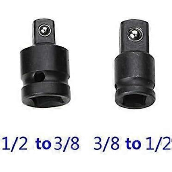 6 Deler Serie Impact Reduserer & Pipeadapter Pipenøkkel 1/4 1/2 3/8 3/4 Luftskralle