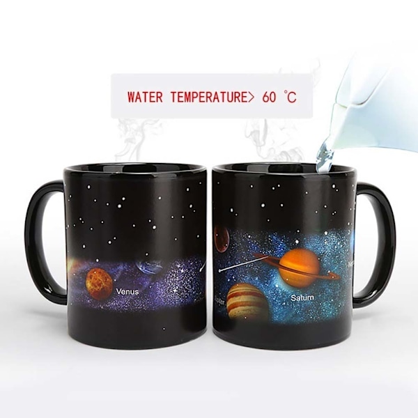Stjernehimmel Porselen Krus Fargeendring Solsystemet Krus Melk Kaffe Krus Bursdagsgave